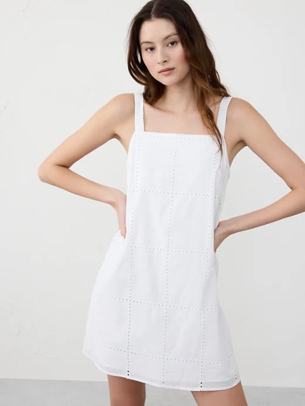 Banana Republic Eyelet Mini Dress